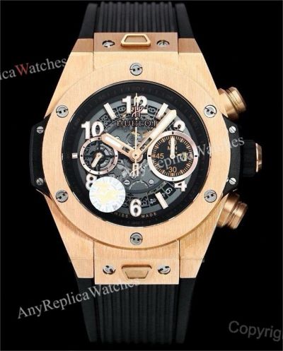 Swiss Grade Clone Hublot Big Bang 7750 Chronograph Watches Rose Gold Bezel